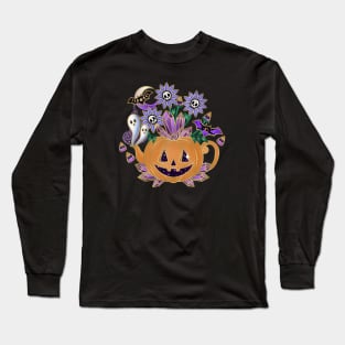 Halloween Crystal We Are All a Little Batty Long Sleeve T-Shirt